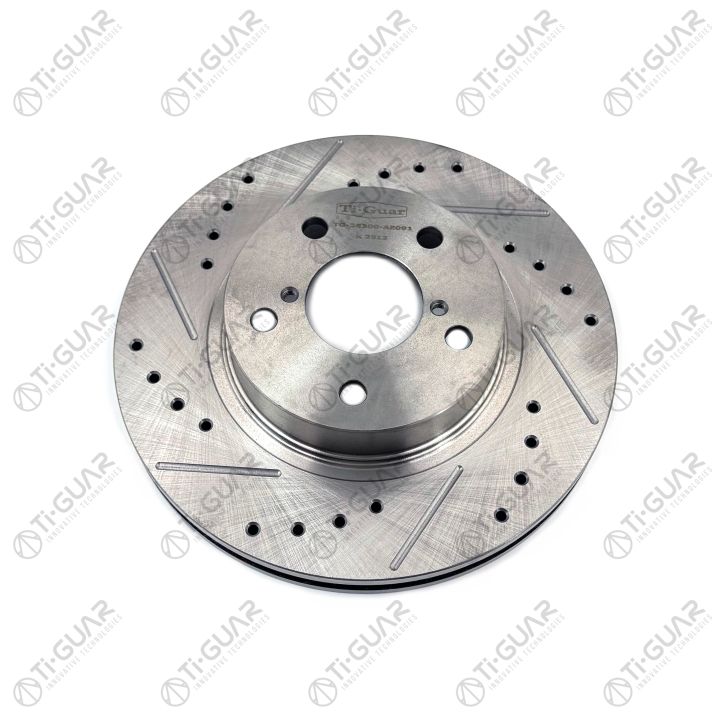 Диск тормозной TG-26300-AE091/RN1091V левый *Ti•GUAR (перфорированный)